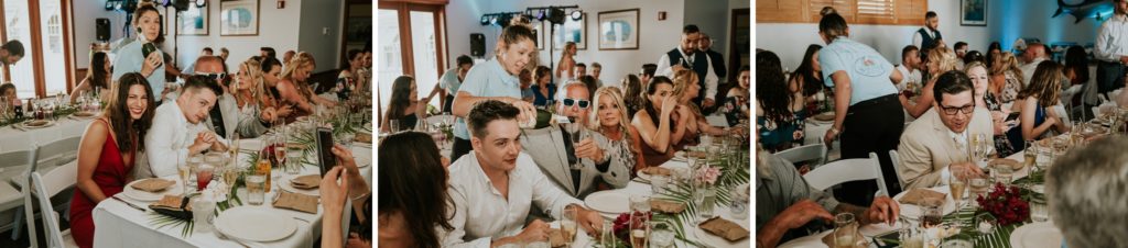 Guests at Sailfish marina Resort Palm Beach small destination wedding