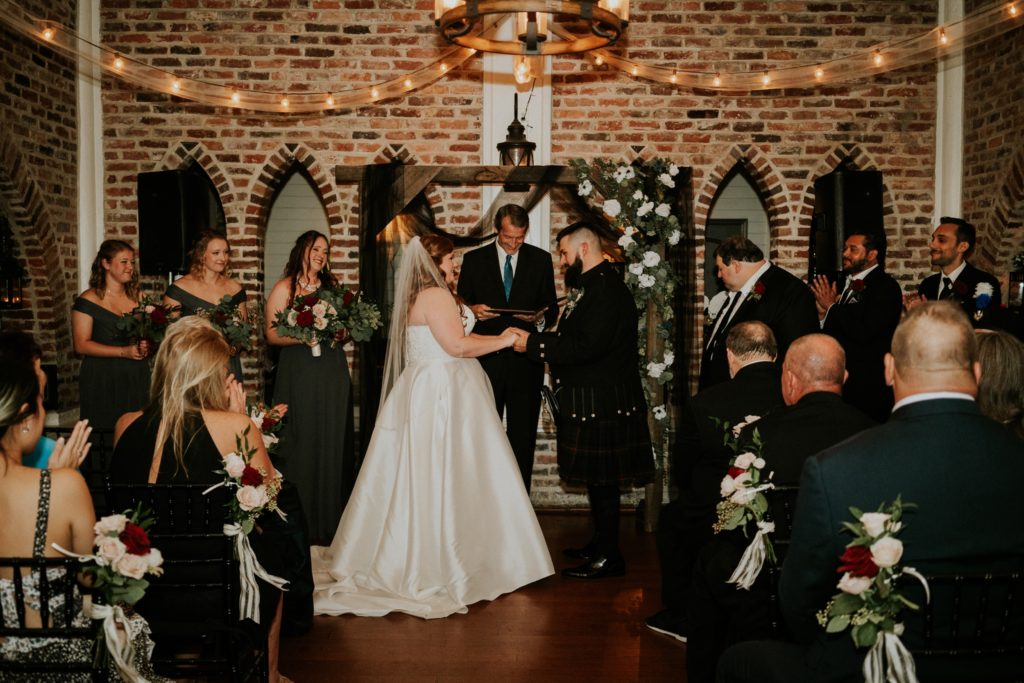 Fort Lauderdale indoor wedding ceremony at the Historic Maxwell Room