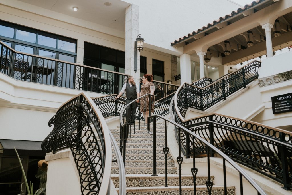 Worth Ave Palm Beach courtyard staircase