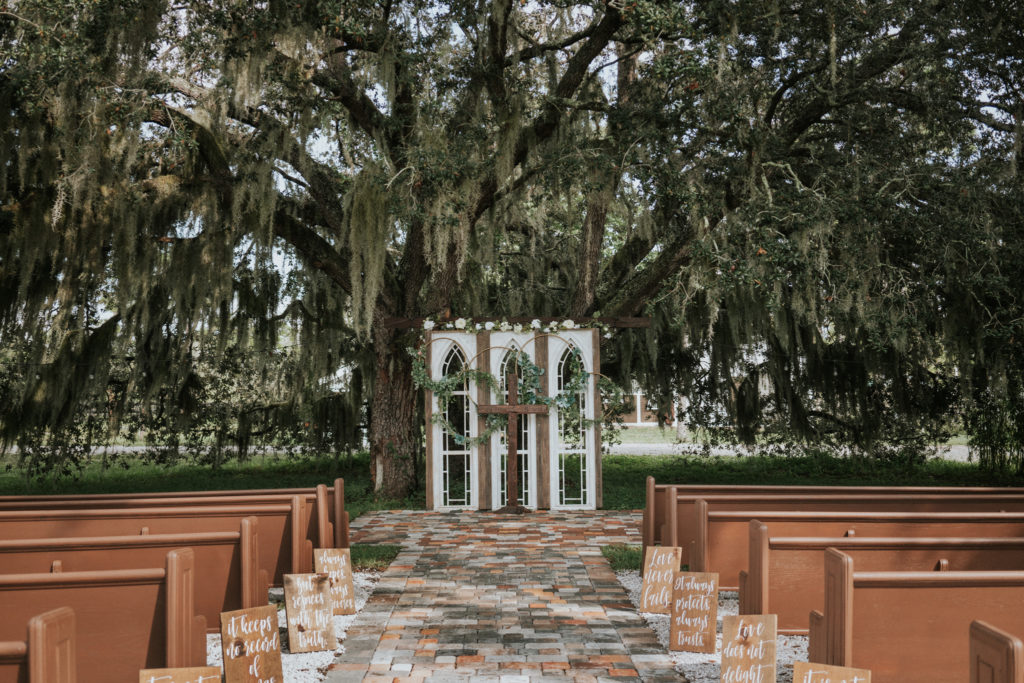 Ever After Farms Ranch Barn ceremony arch wedding venue Indiantown FL wedding photography