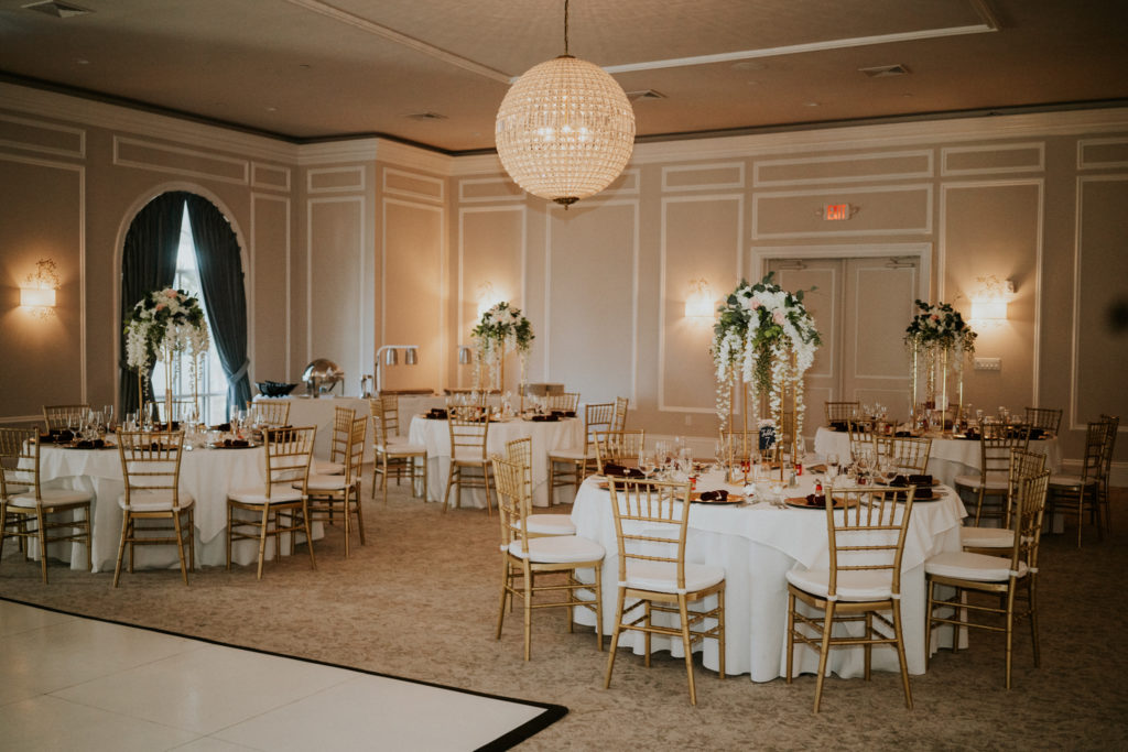 Wanderers Club wedding reception ballroom Wellington FL wedding photography