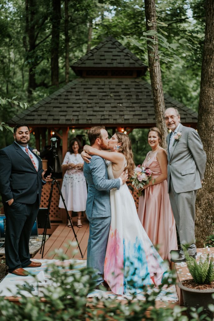 Artsy backyard wedding Atlanta GA Florida elopement photography