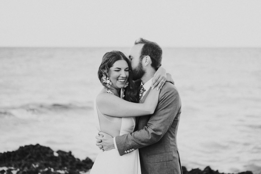 Black and white House of Refuge FL elopement photographer