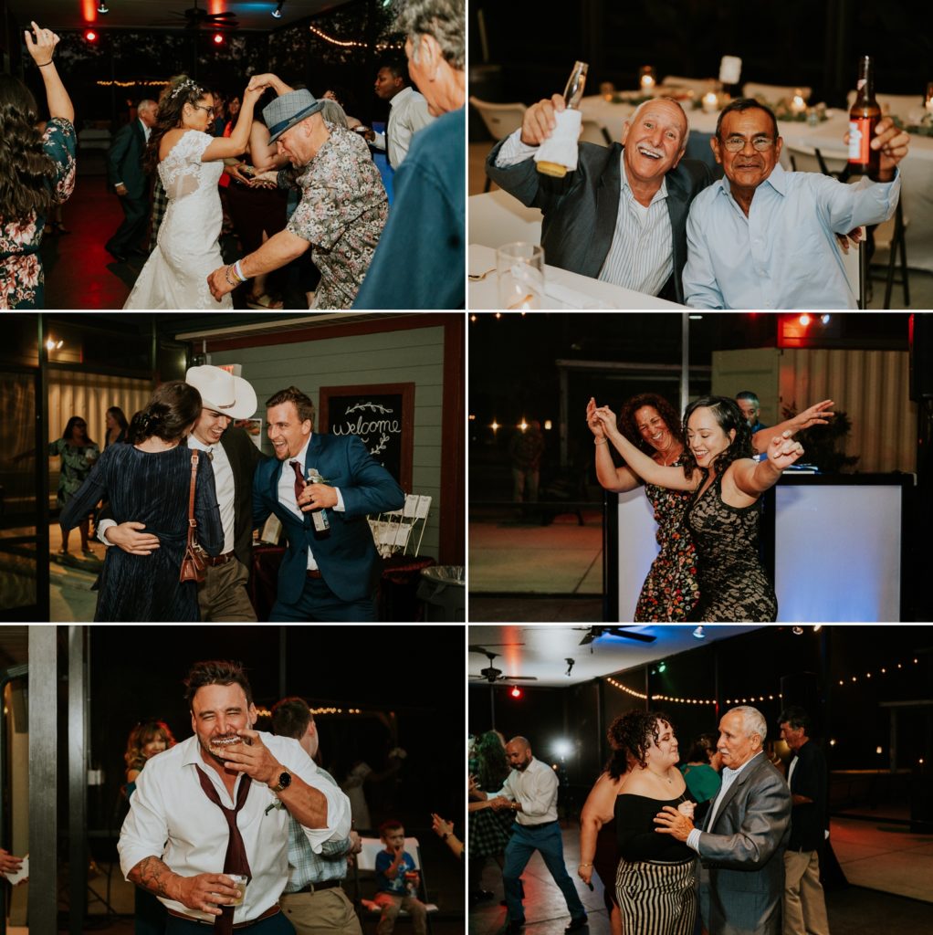 Kai Kai Farm FL wedding reception dancing guests