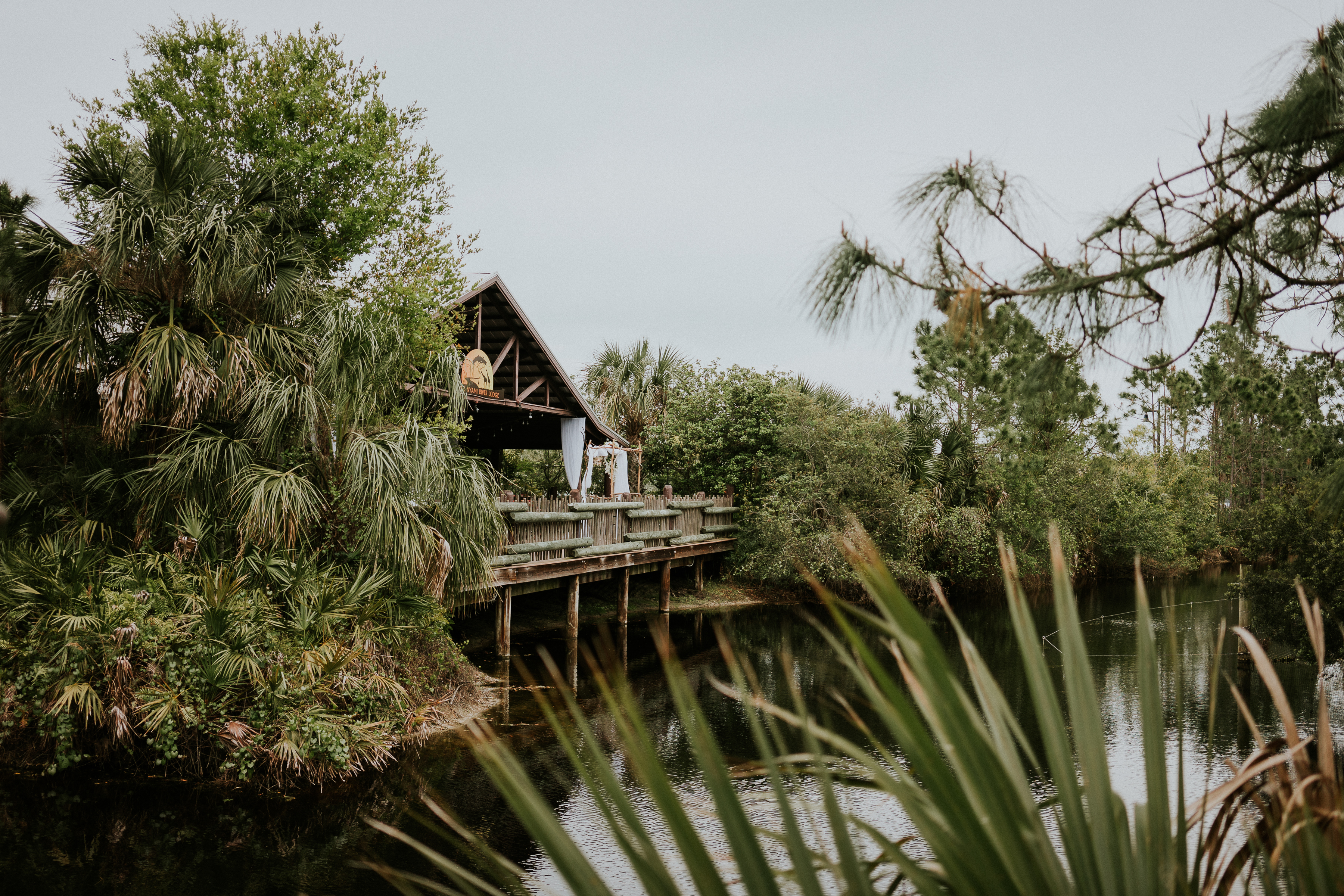 Nyami Nyami River Lodge wedding venue Brevard Zoo Melbourne FL wedding photography