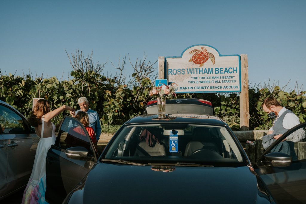 Ross Witham Beach parking lot
